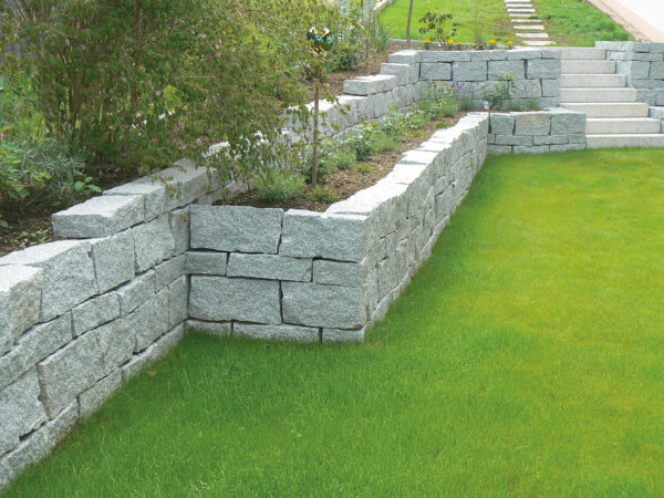 Granit Mauersteine Natursteinmauer