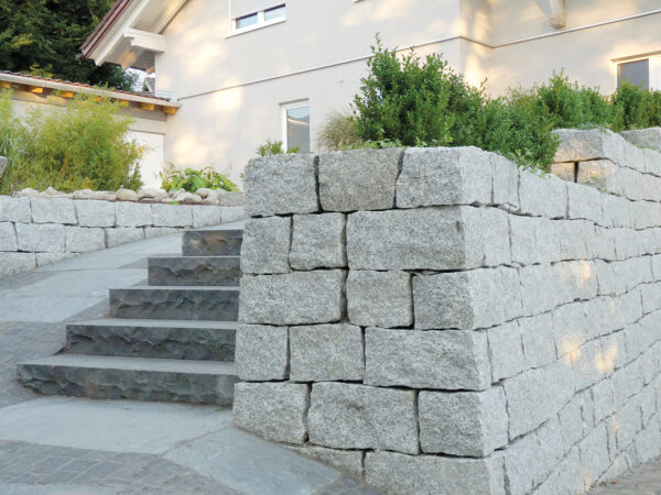 Granit Mauersteine Natursteinmauer