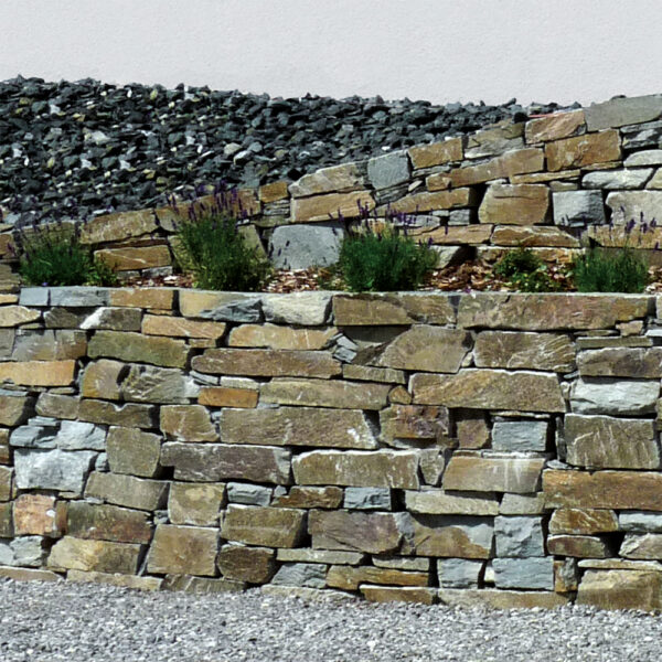 Kavala Quarzit Mauersteine Natursteinmauer