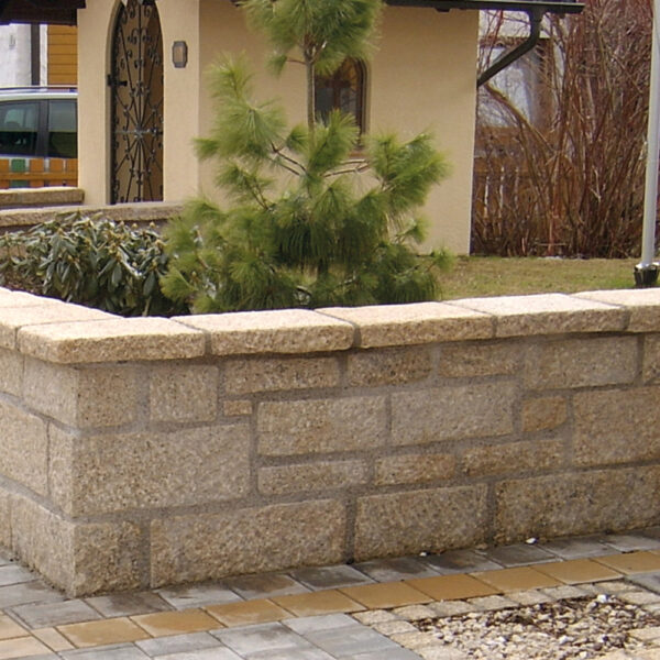 Mauersteine Granit Systemmauerwerk Natursteinmauer