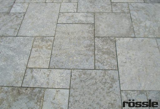 Muschelkalk Terrassenplatten im Römischen Verband